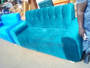 Blue 3 Seater Sofa