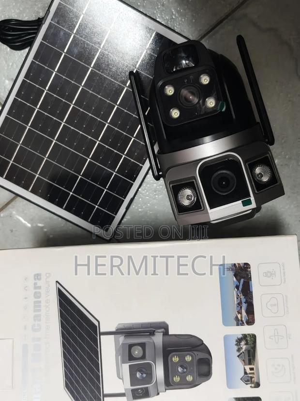 Solar Camera With Two Independent Lenses Wifi Smart Dual Lens CCTV - thumbnail 2