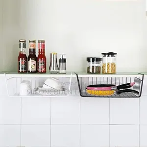 Metallic Under the Shelf Mesh Rack Cabinet Organizer