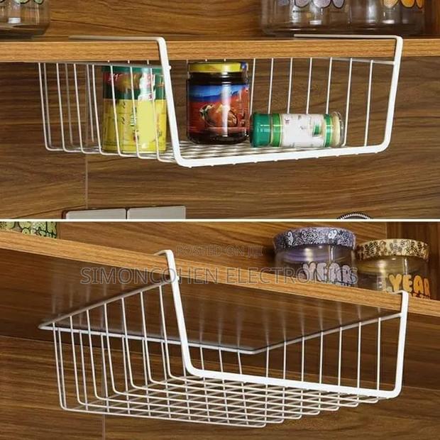 Metallic Under the Shelf Mesh Rack Cabinet Organizer - thumbnail 2