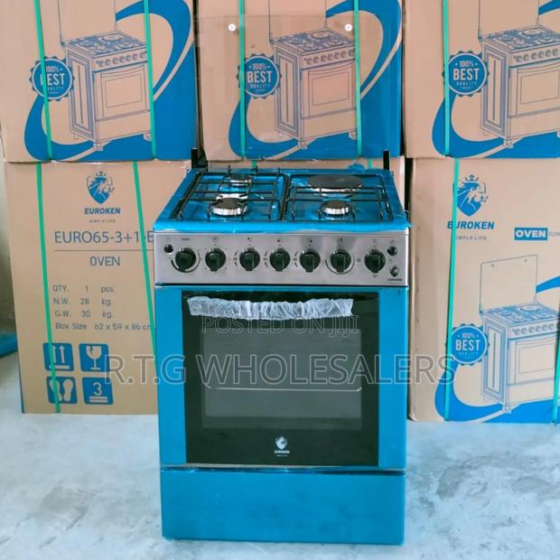 60×65 Euroken 3+1 Gas Cooker With Electric Oven System
