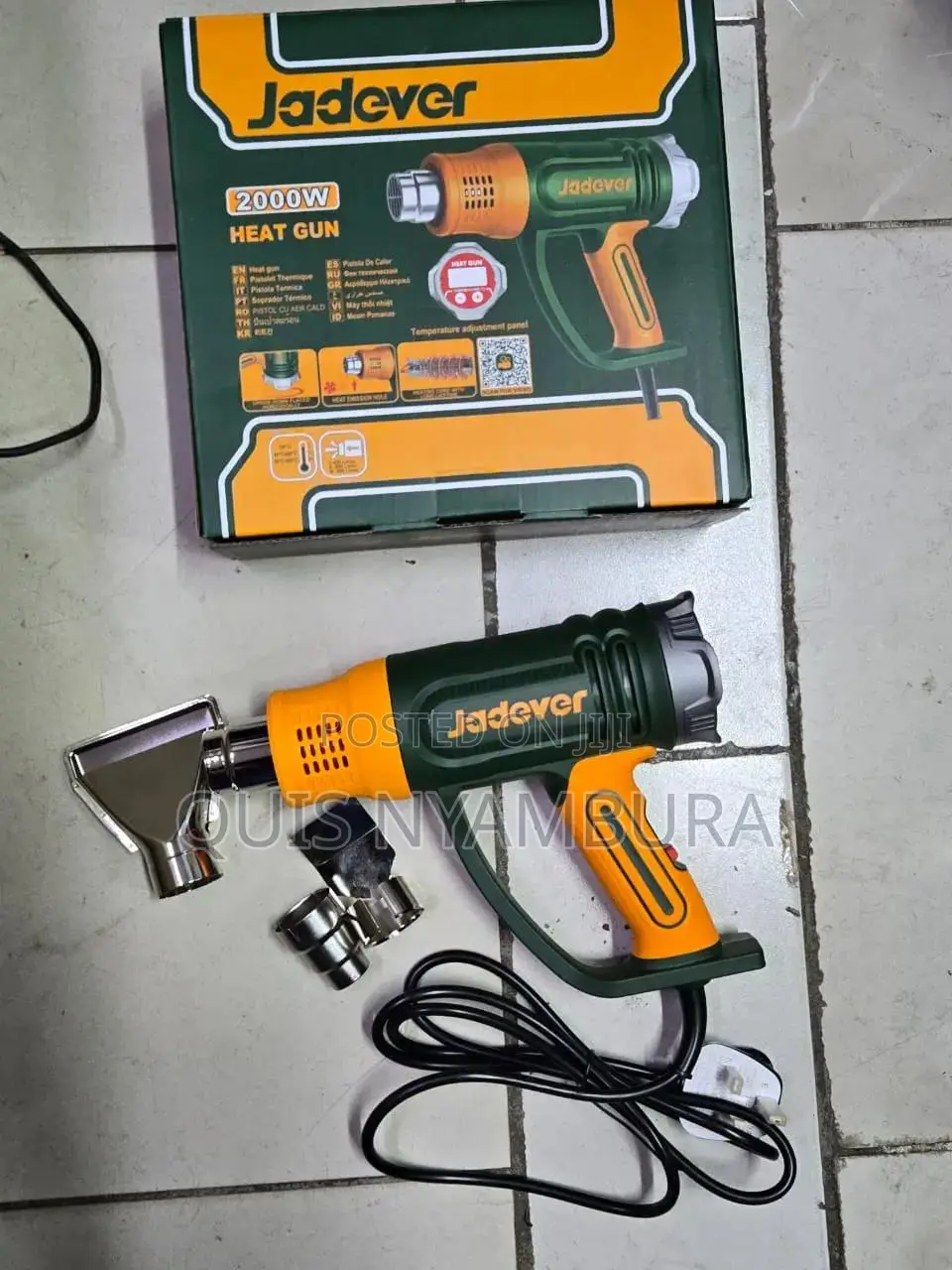 Electric Heat Gun Machine/ 1800w Jadever Heat Gun With Nozzle