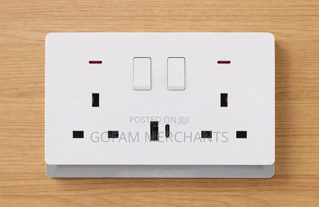 Double Socket With Usb-a Type-C – Ivory Finish