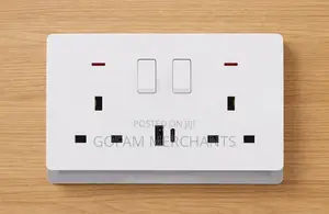 Double Socket With Usb-a Type-C – Ivory Finish