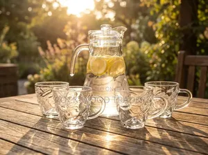 Sky Jug Set 1 Jug and 4 Glasses