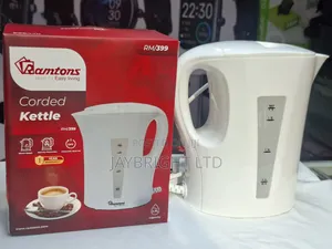 Corded Electric Kettle 1.7 Liters White- Rm/399
