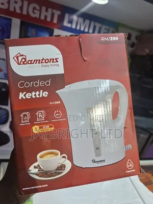 Corded Electric Kettle 1.7 Liters White- Rm/399
