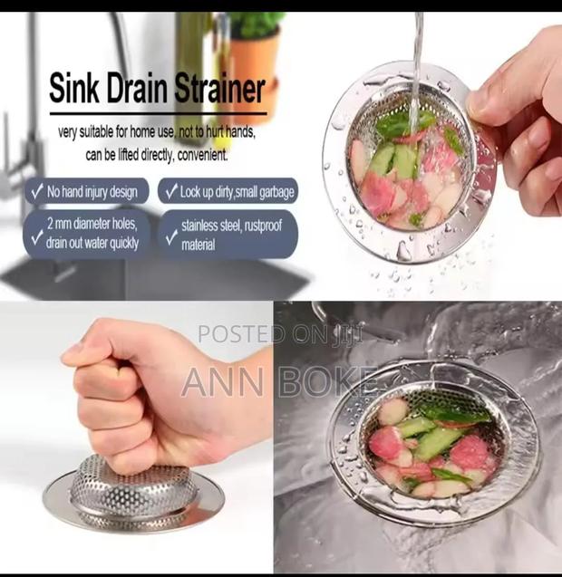 2 In 1 Kitchen/ Bathroom Sink Strainer Material: Stainless Steel - thumbnail 4
