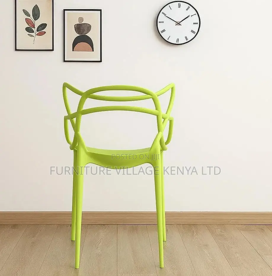 Dining Chair; Plastic Arm Support Dining Chair