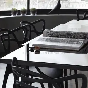 Dining Chair; Plastic Arm Support Dining Chair