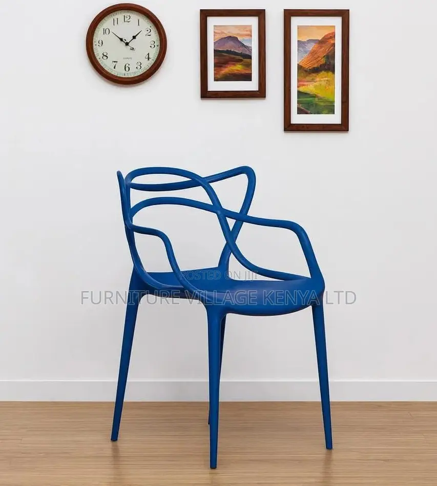 Dining Chair; Plastic Arm Support Dining Chair