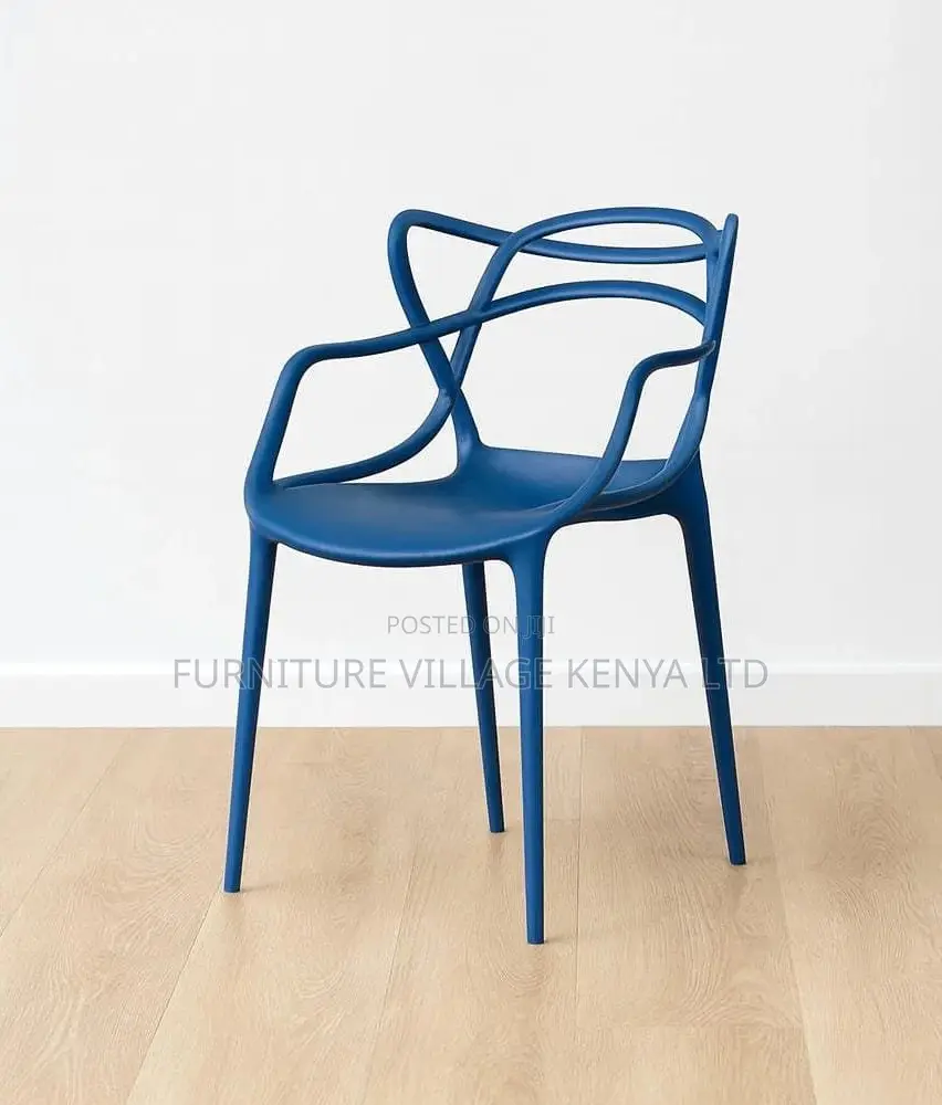 Dining Chair; Plastic Arm Support Dining Chair