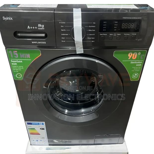Syinix Washing Machine Front Load 8kg