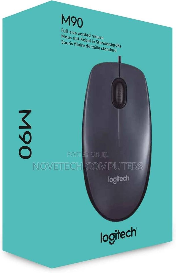 Logitech M90 Usb Wired Mouse 1000 Dpi Optical Tracking Pc/Mac - Black - main view