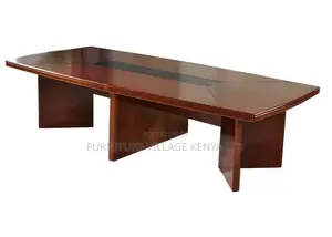 Office Table ; 3000mm Mahogany Meeting Room Table