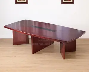 Office Table ; 3000mm Mahogany Meeting Room Table
