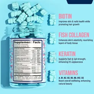 Biotin Collagen Gummies Promote Hair Growth Strong Nails Beautifulskin