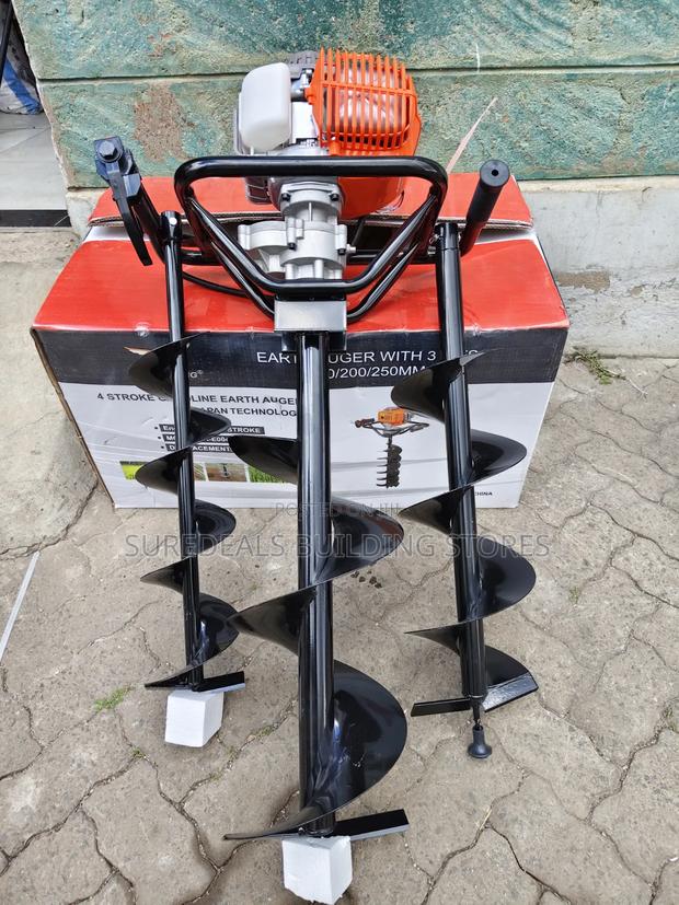 Hawking 4-Stroke Earth Auger Machine With 3 Bits - thumbnail 3