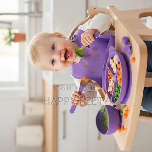 6pc Silicone Baby Feeding Cutleryavailable in Purple Green and Pin
