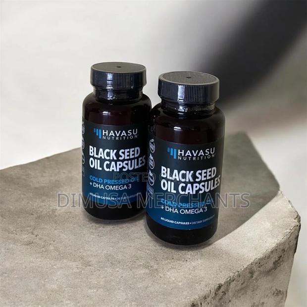 Cold Pressed Black Seed Oil Capsules(Nigella Sativa) + Dha Omega