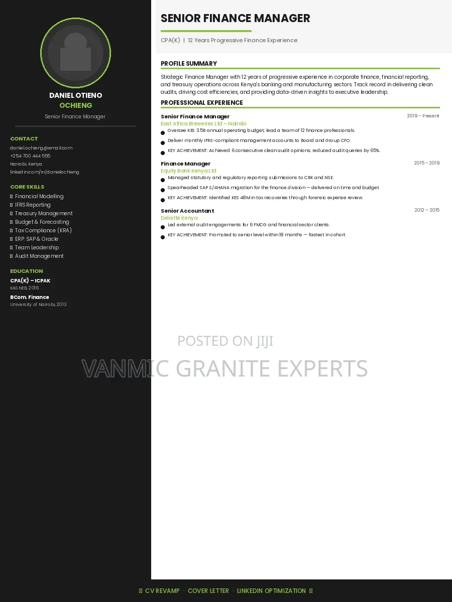 Cv Revamping Linkedin Optimization Services (Ats-Compliant)