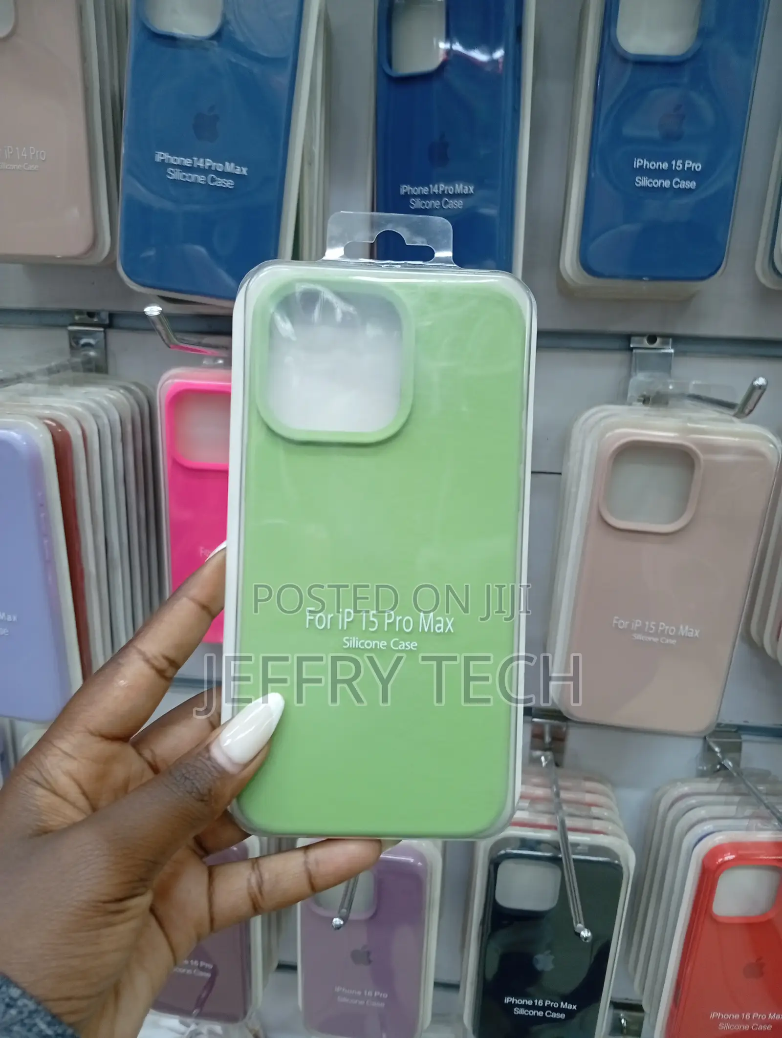 Generic Silicone Phone Case Designed to Fit an iPhone 15 Pro Max.
