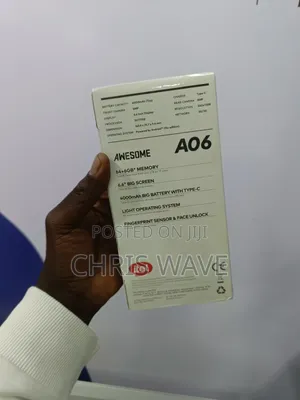 New Itel A06 64 GB Black