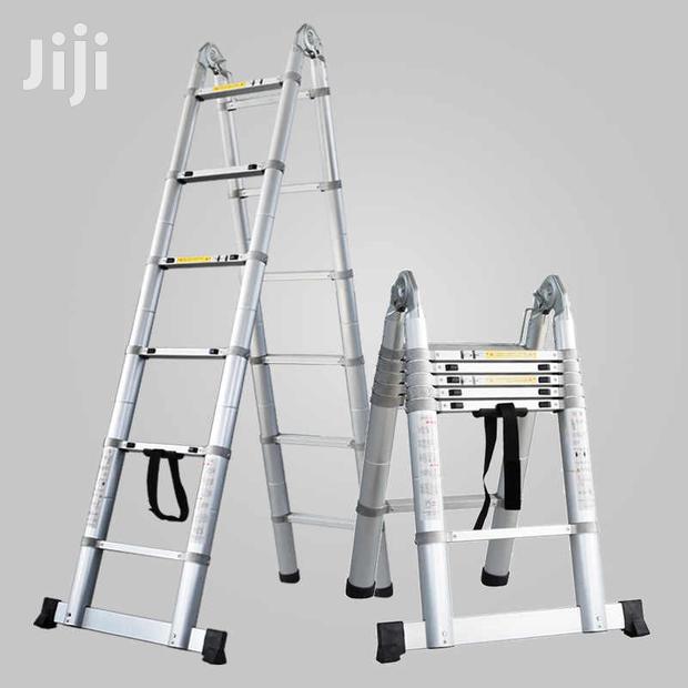 1.9M BY 1.9M Double Telescopic Ladder - thumbnail 3