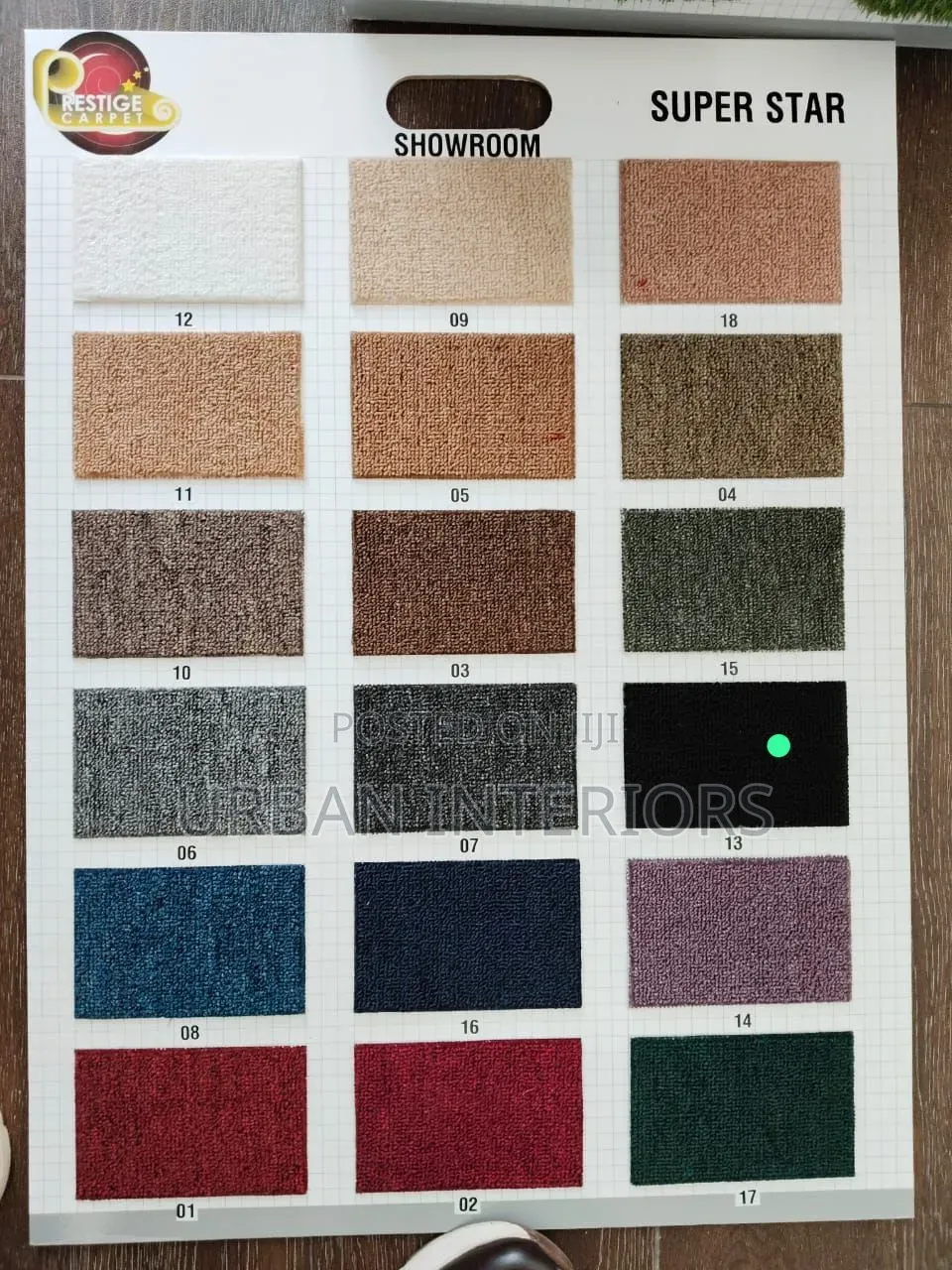 Office Carpets Office Carpets on a Display Chart