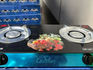 Olelon 2 Burner Glass Top Gas Cooker