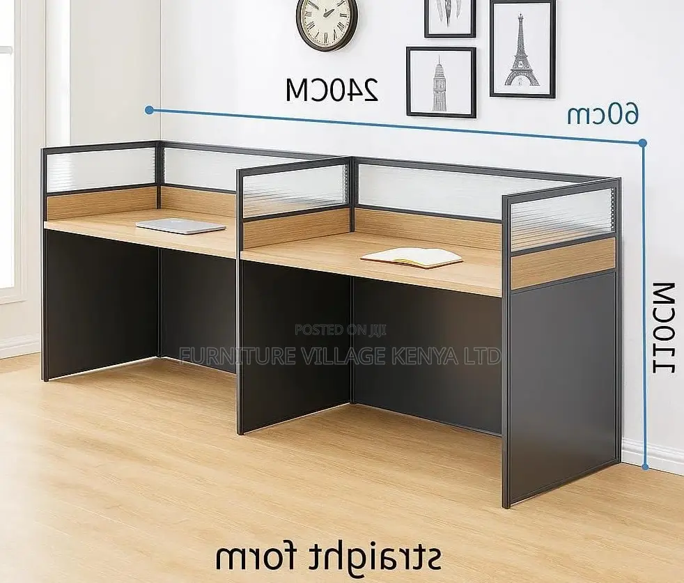 Office Workstation; 2-Way Workstation 2.4m X 0.6m