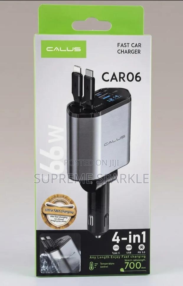 Calus Car06 66w 4-in-1 Fast Car Charger.