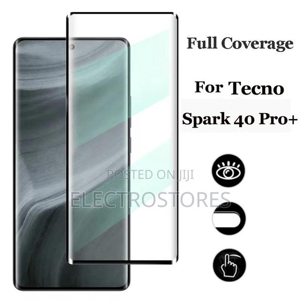 Spark 40 Pro+ Curved Full Glue Tempered Glass Screen Protector