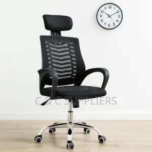 High-Back Ergonomic Headrest Office Seat