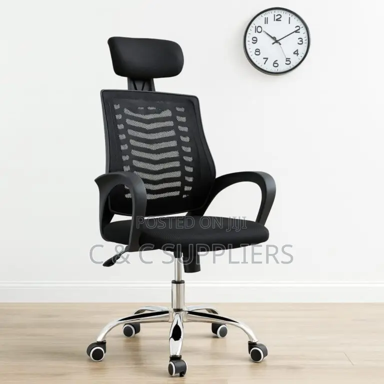 High-Back Ergonomic Headrest Office Seat