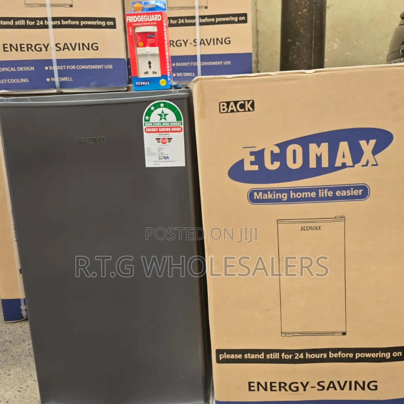 Dark Silver 90l Ecomax Refrigerator With Guard