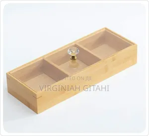 3 Slot Wooden Tea Bag / Candy Organizer