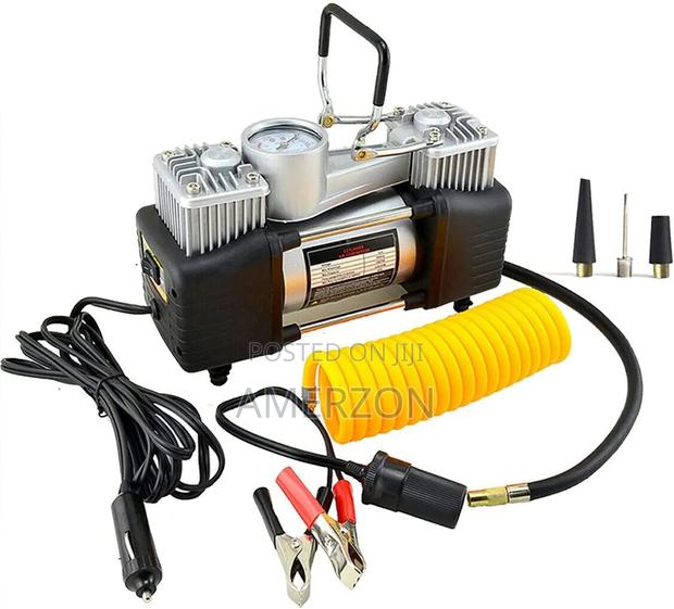 Air Compresser Dual Cylinder Pump With Tool Kit