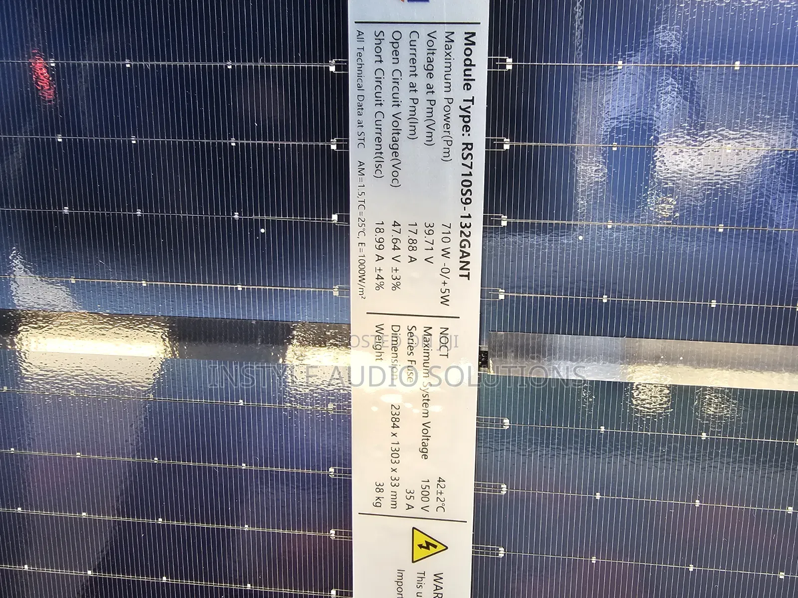 710 Watts Bifacial Solar Panels 47 Voc - 17.8a All Weather