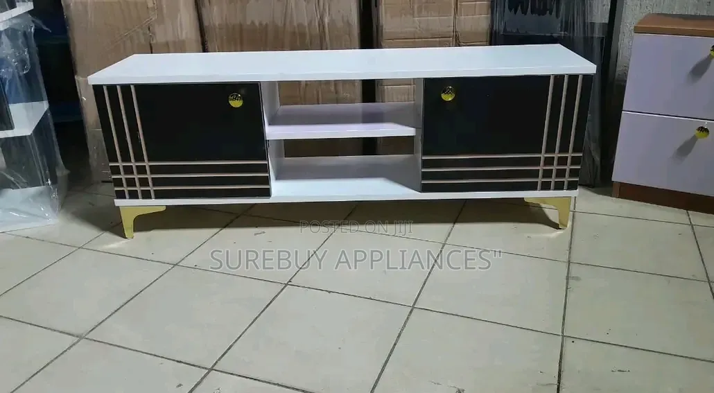 4ft Sydney Tv Stand Cabinet With Storage Shelves Drawers