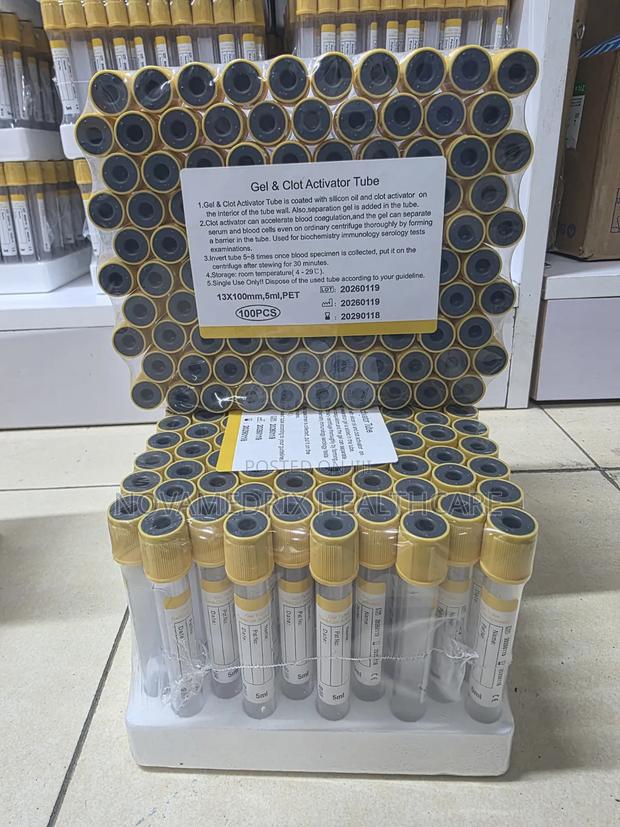 Yellow Vacutainer Tubes