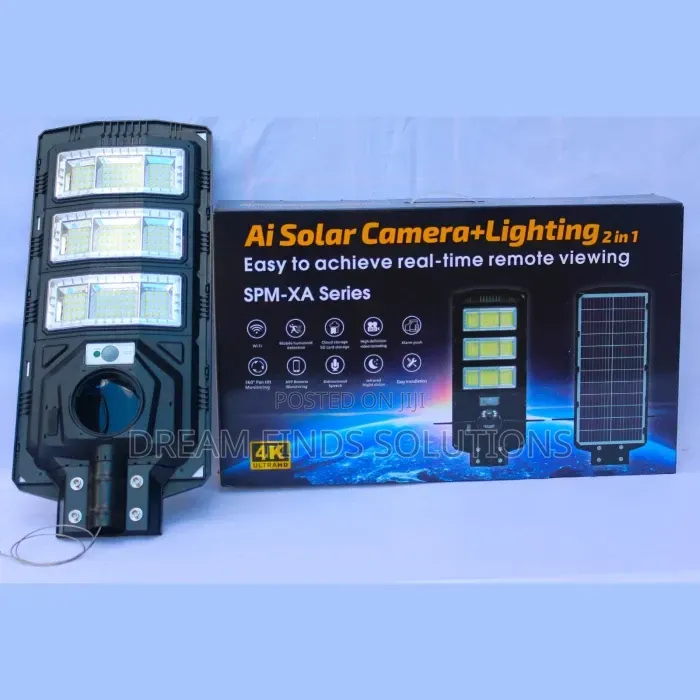 Ultra Hd Ai Solar Camera +Lighting 2in1