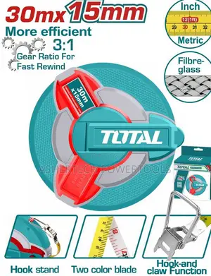 Tmtf18306 Total Fibreglass Measuring Tape