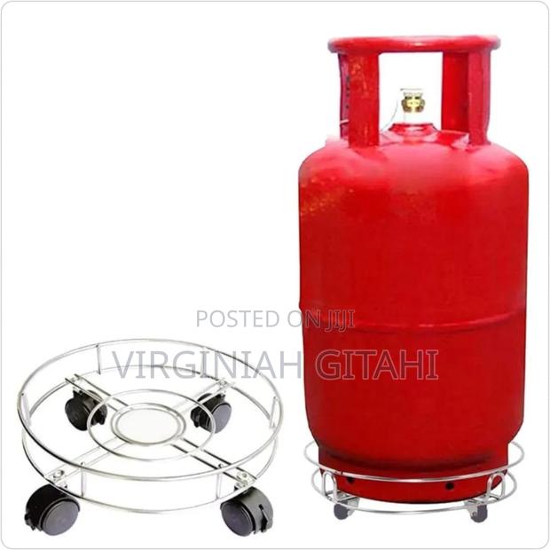 Stainless Steel Movable Gas Cylinder Trolley *