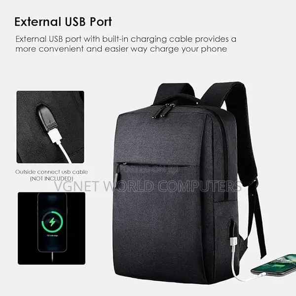 Anti-Theft Bag Laptop Backpack Usb Charge Port,Waterproof.