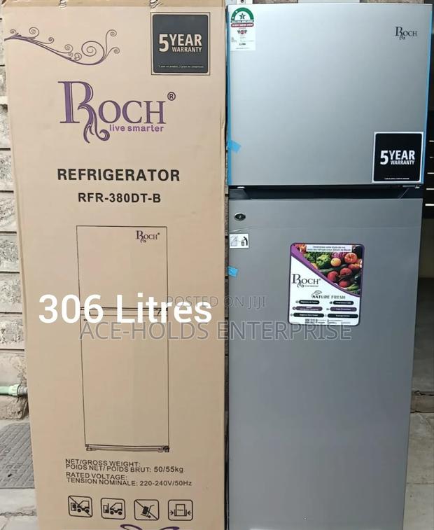Roch RFR-380-Dt-B 2 Door (306 Litres ) - Top Freezer Fridge