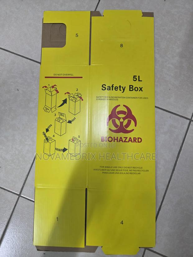 Safety Box 5 Litre - Sharp Disposable Container