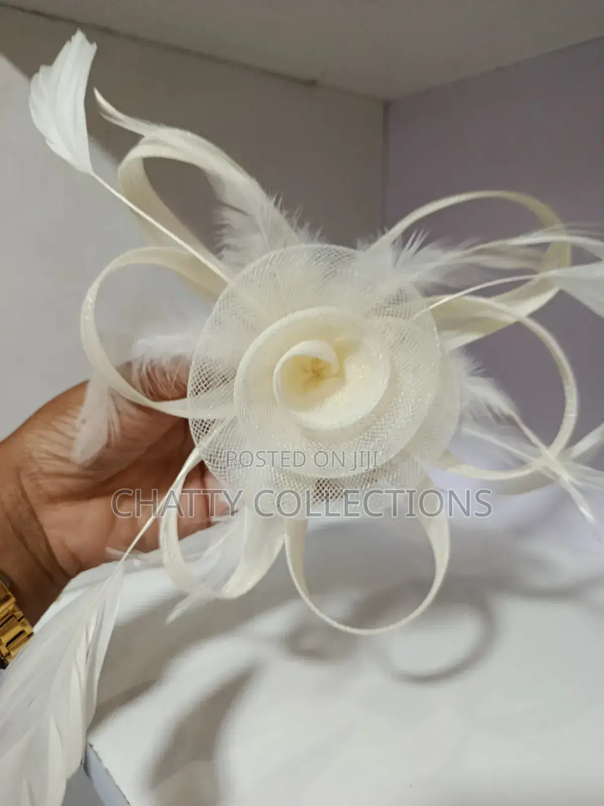 Cream White Stylish Women's Fascinators