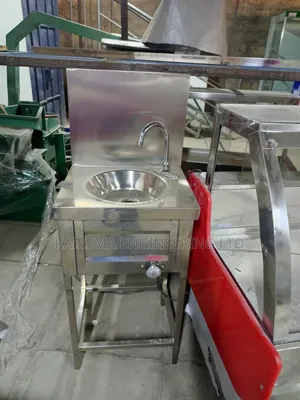 Stainless Steel Hand Wash Sink With Knee Operated Tap