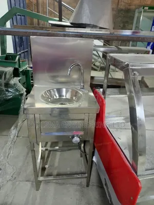 Single Bowl Hand Wash Sink With Knee Operation